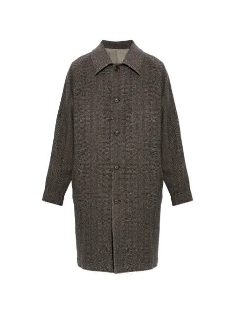 Eleventy herringbone coat Brown N75CAPN02TES0N133