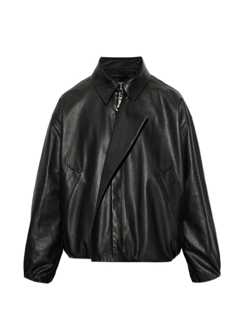 LOEWE zip-fastening leather jacket Black S359Y34LBN
