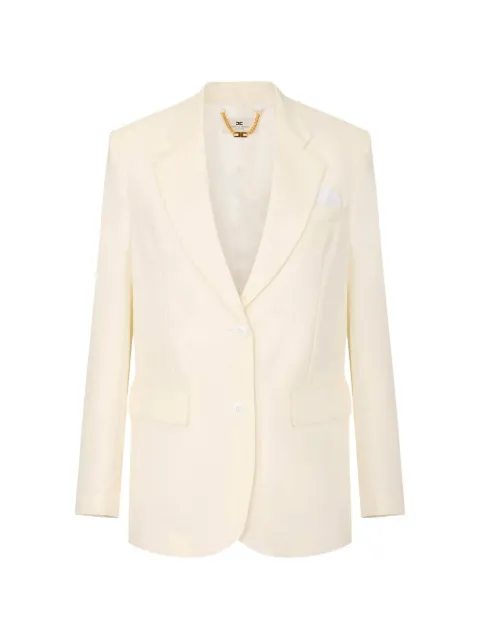 Elisabetta Franchi jacket in gabardine fabric Neutrals GI27766E2