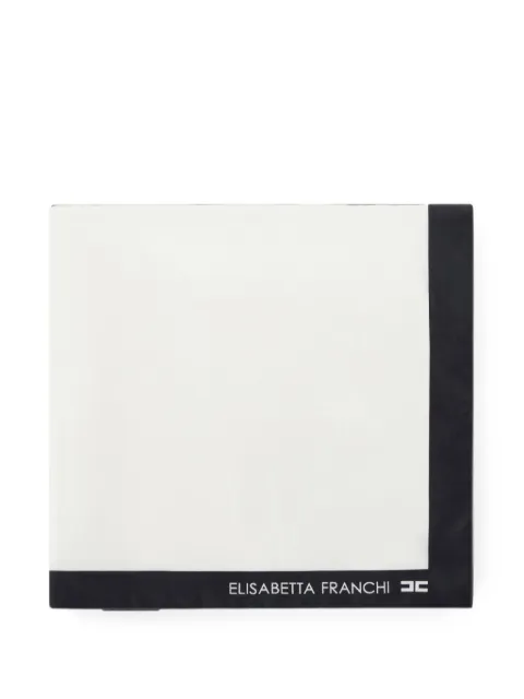 Elisabetta Franchi logo-detail scarf White FO03F66E2