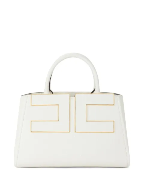 Elisabetta Franchi tote bag with logo White BS06A66E2