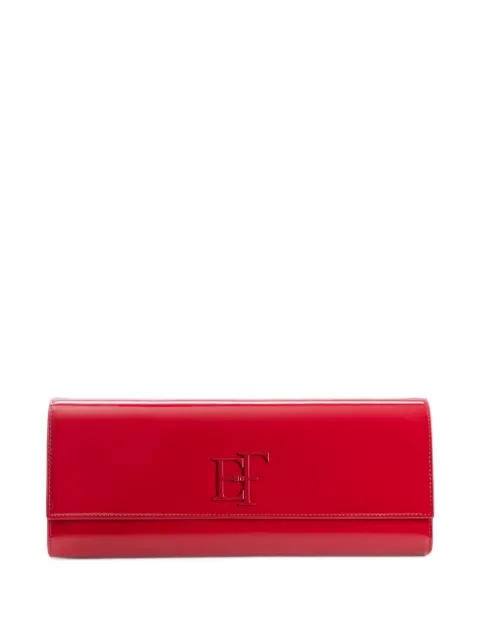 Elisabetta Franchi patent-leather clutch bag Red BS29A67E2
