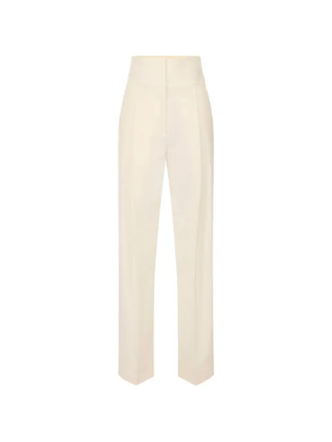 Elisabetta Franchi trousers in gabardine fabric Neutrals PA17966E2