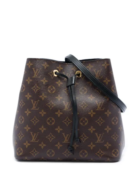 Louis Vuitton Pre-Owned 2017 Monogram Neonoe MM bucket bag Black BJ7RHL7VPU8YXHC9