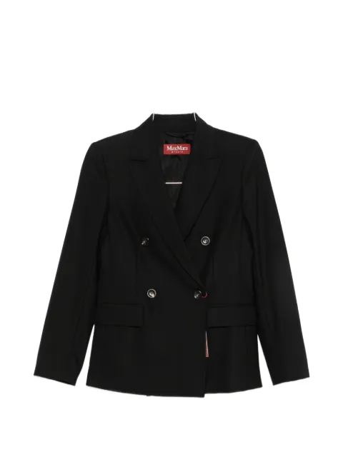 Max Mara double-breasted wool jacket Black 2626046022600