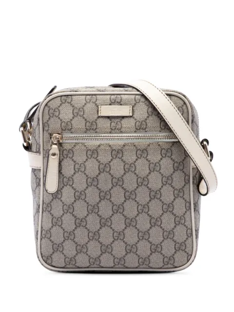Gucci Pre-Owned 2016-2026 GG Supreme crossbody bag Neutrals 0K2NYIY3M9XZOIZW