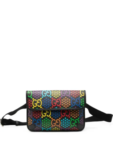 Gucci Pre-Owned 2016-2026 GG Supreme Psychedelic belt bag Black VFK2NO40SS0BH5F5