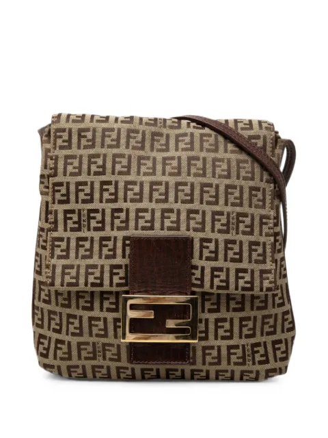 Fendi Pre-Owned 2000-2010 Zucchino Canvas crossbody bag Brown QMB7XMJ1FBCMUMVX