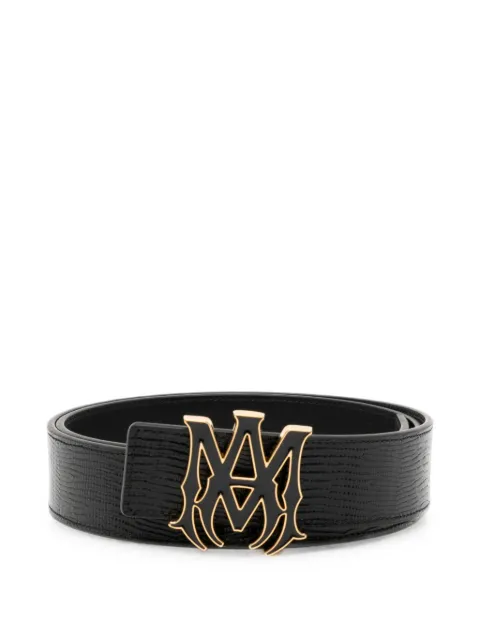 AMIRI lizard-effect MA belt Black AM426BE015