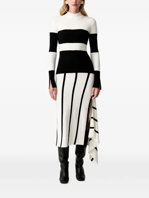 Patrizia Pepe striped open-back midi dress White 8A0003K7X5