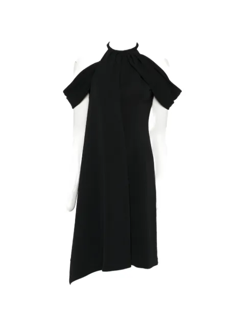 Thierry Mugler Pre-Owned mock-neck midi dress Black CSVM9427