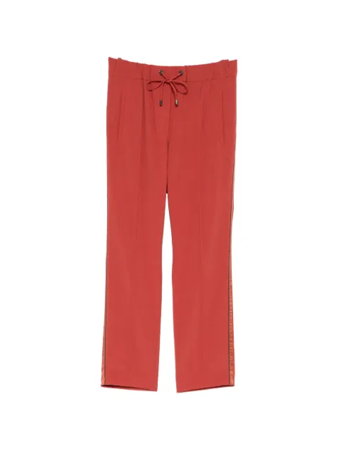 Brunello Cucinelli Vintage drawstring track pants Red CSCR9459