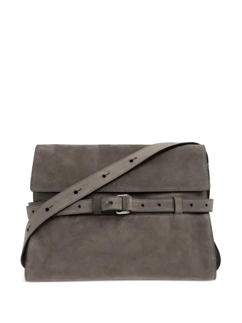Moschino Tie Me leather shoulder bag Grey MD4189PP0PFK0
