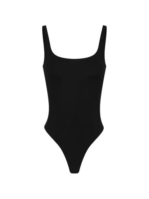 Elisabetta Franchi bodysuit in lightweight crêpe jersey fabric Black BO03966E2