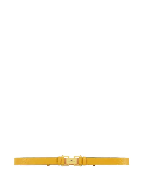 Elisabetta Franchi belt with logoed plaque Yellow CT35S68E2