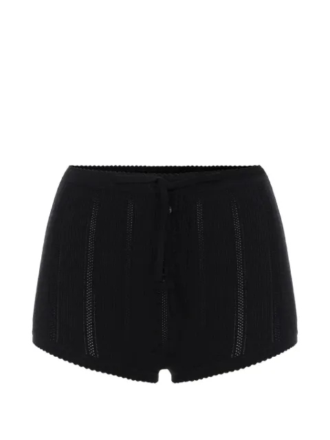 Elisabetta Franchi knit openwork briefs Black KS08S66E2