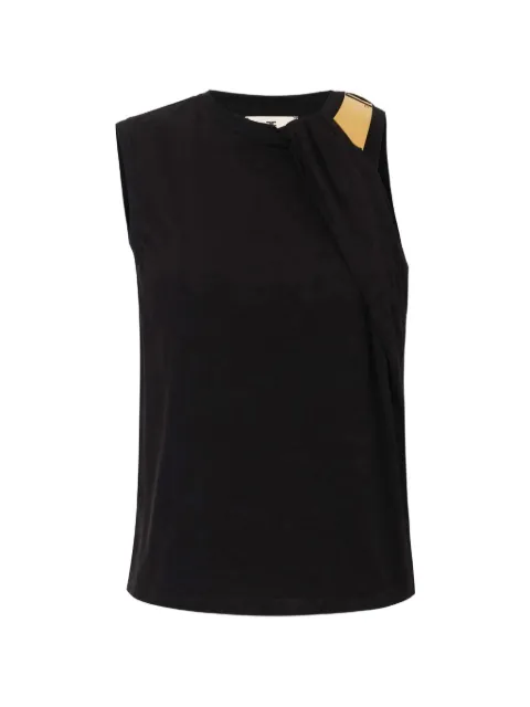 Elisabetta Franchi jersey T-shirt with jewel detail Black CN00166E2