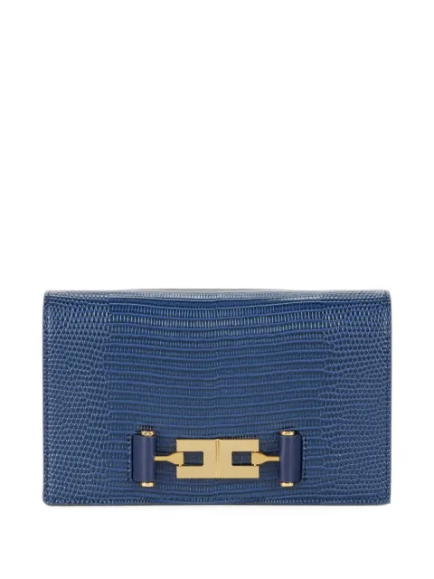 Elisabetta Franchi shoulder bag with groumette chain Blue BS08A66E2