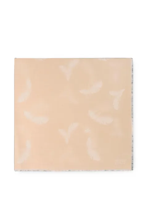 Elisabetta Franchi wool and cashmere foulard scarf Neutrals SC08F67E2
