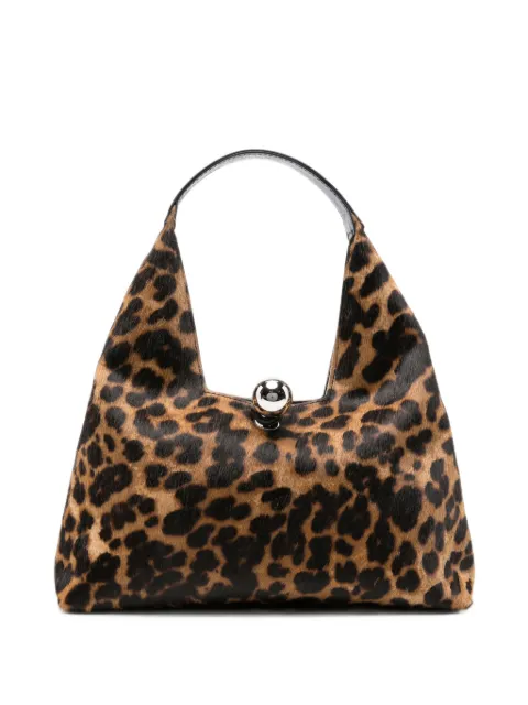 Marni leopard-print Trapeze tote bag Brown BMMP0171U7P9470