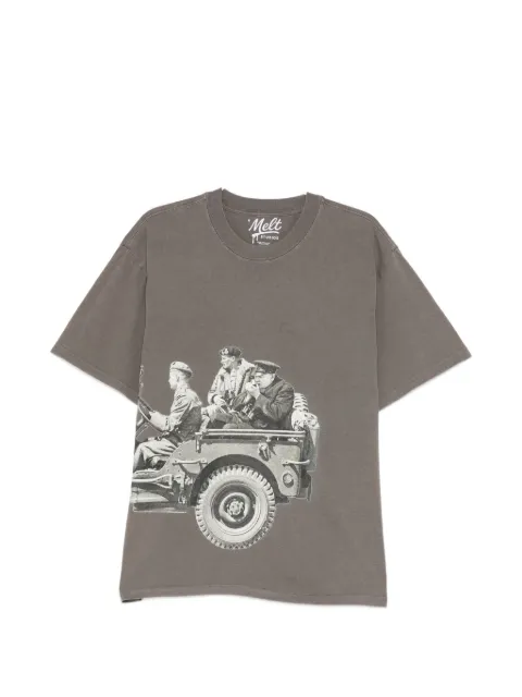 Melt graphic-print T-shirt Grey MS5435