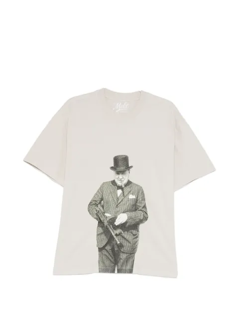 Melt graphic-print T-shirt Neutrals MS5437