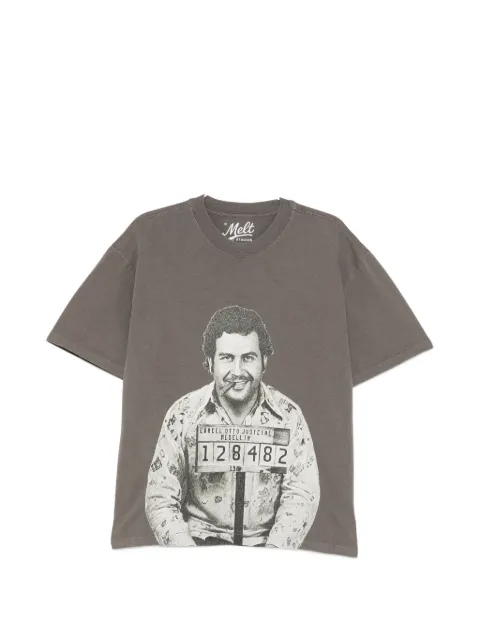 Melt graphic-print T-shirt Grey MS5436