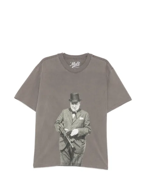 Melt graphic-print T-shirt Grey MS5437