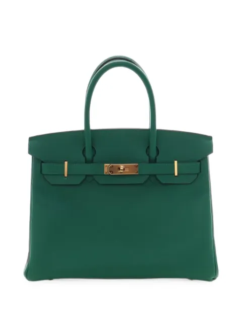 Hermès Pre-Owned 2019 Epsom Birkin Retourne 30 handbag Green XO3DBSG1ABPZ5OF3