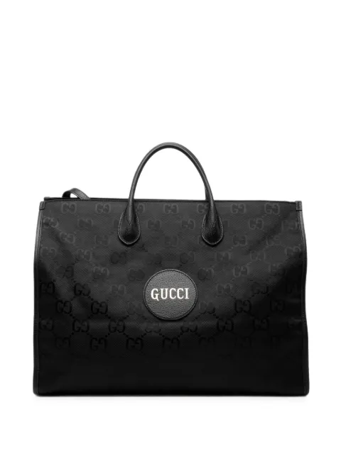 Gucci Pre-Owned 2016-2026 GG Econyl Off The Grid Convertible Tote satchel Black CMSP547QZ7MMX6FH