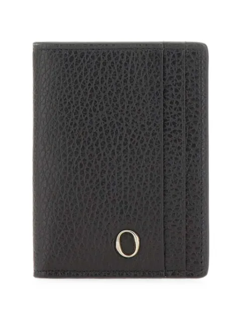 Orciani Micron hammered-leather cardholder Black SU0113MIC