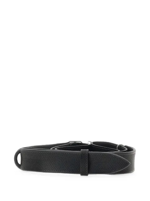 Orciani Nobuckle laser-perforated belt Black NB0108