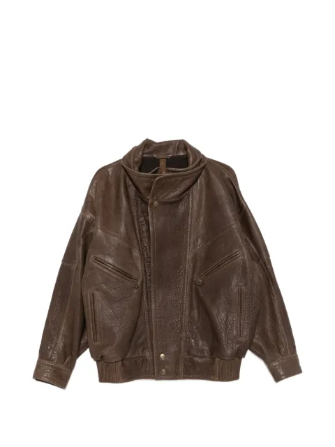 Petar Petrov grained leather jacket Brown PPFW26JL01810
