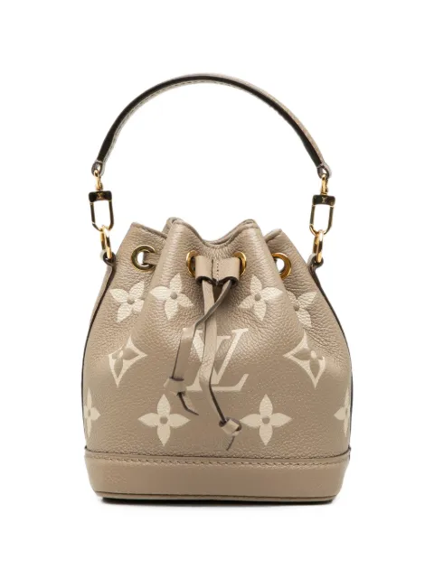 Louis Vuitton Pre-Owned 2000-2026 Bicolor Monogram Empreinte Nano Noe bucket bag Brown 4D1WR79TCXK8HU9G