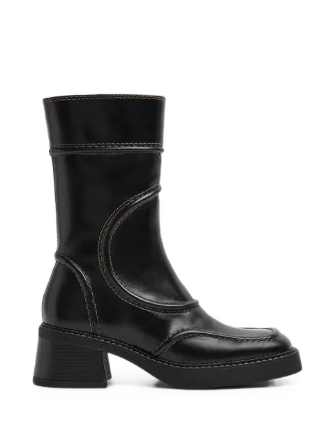 Miista Malene panelled leather boots Black E83754