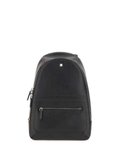 Montblanc Meisterstuck leather backpack Black MB130044