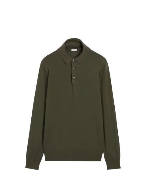 Caruso long-sleeve polo shirt Green MK50Y7002440740