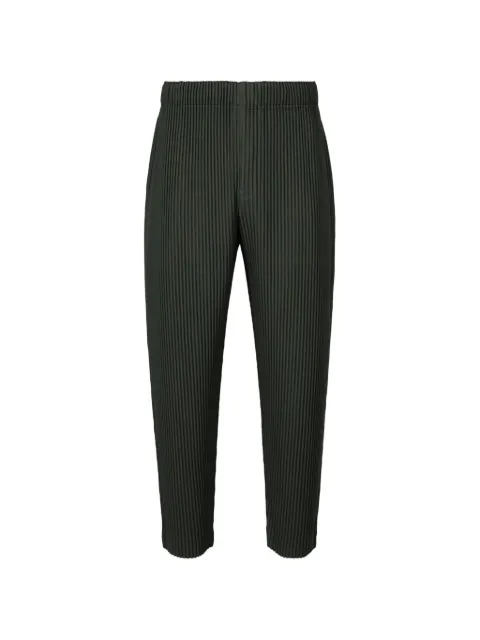 Homme Plissé Issey Miyake pleated trousers Green HP68JF084