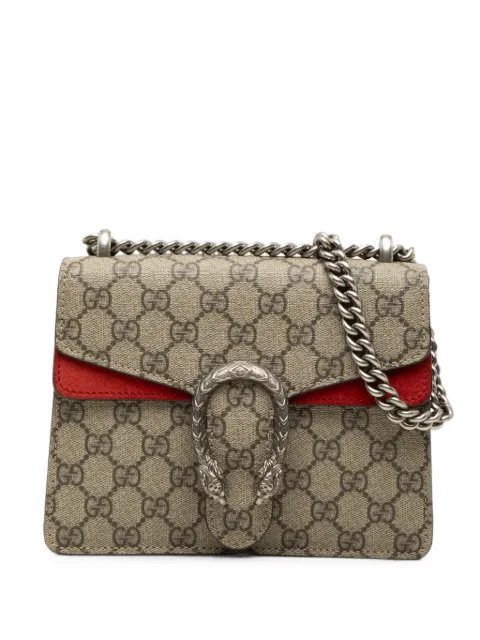 Gucci Pre-Owned 2016-2026 Small GG Supreme Dionysus crossbody bag Red PXJXDR2S8Y71PTAN