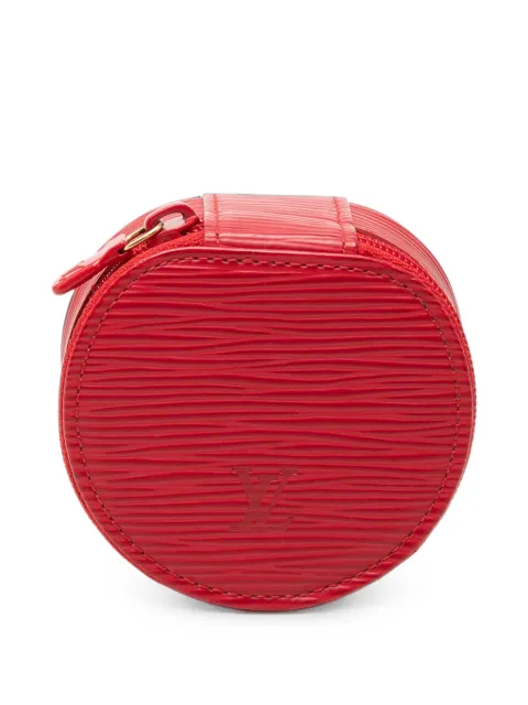 Louis Vuitton Pre-Owned 1990-2020 Epi Ecrin Bijoux Travel Jewelry Case Red JPUERC5ABJQI04Z6