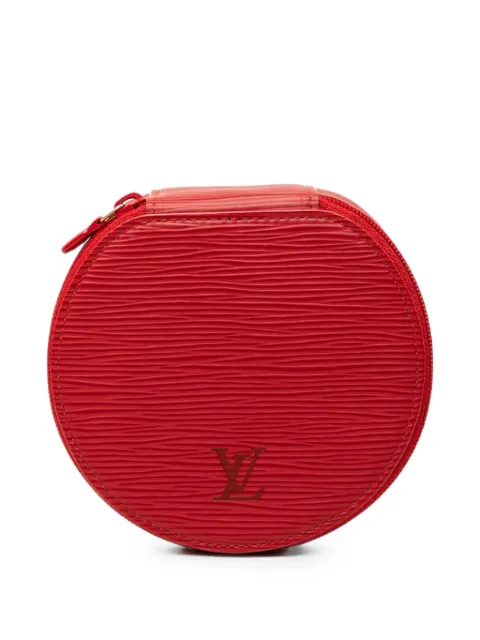 Louis Vuitton Pre-Owned 2000-2026 Epi Ecrin Bijoux Travel Jewelry Case Red NUNEKNQCI167U7W8
