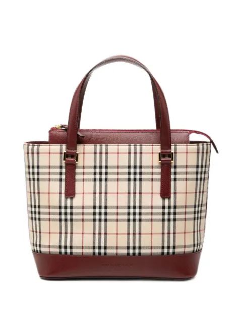 Burberry Pre-Owned 2000-2017 House Check Canvas tote bag Neutrals PBC94IDG0R1JGSL1