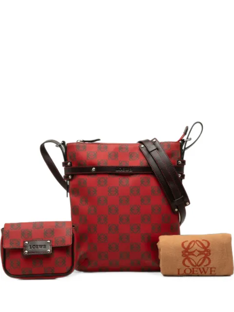 Loewe Pre-Owned 2000-2026 Anagram Coated Canvas crossbody bag Red 0ZFRRF9G5NVZHSO9