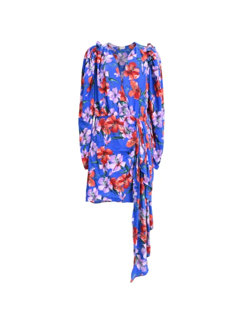 Magda Butrym Lagos floral-print dress Blue RFCPUHKCL757728W