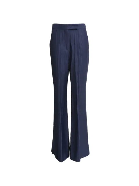 Gabriela Hearst ribbed flared trousers Blue RFCPUHKCL757687W