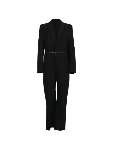 Bottega Veneta Pre-Owned Notch-lapel tuxedo jumpsuit Black RFCPUHKCL715854W