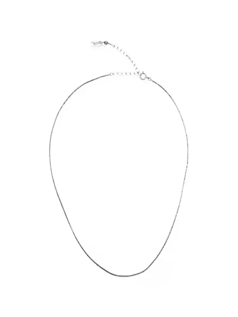 Saint Laurent Pre-Owned Snake chain necklace Silver RFCPUHKJE742614M