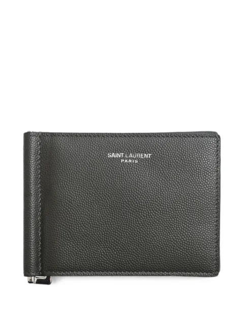 Saint Laurent Pre-Owned Money Clip bifold wallet Grey MRPPUHKSM500237M