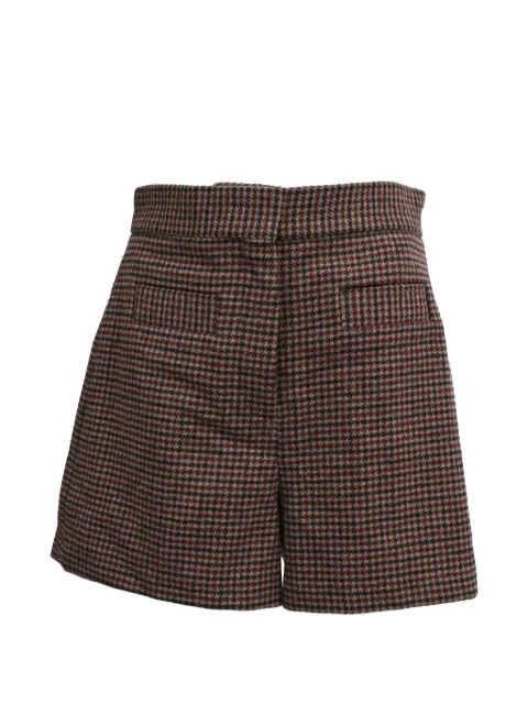SANDRO houndstooth tweed shorts Brown RFCPUHKCL683281W