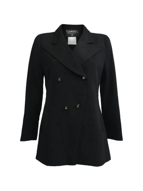 CHANEL Pre-Owned double-breasted blazer Black RFCPUHKCL711934W